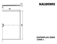 Vorschau: Kaldewei Superplan Zero bodenebene Rechteck-Duschwanne 90x130cm Mod.1568-1