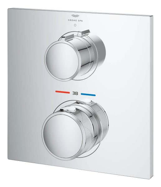 Grohe Allure Unterputz-Thermostat, 1 Verbraucher, eckig