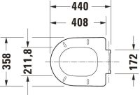 Vorschau: Duravit White Tulip WC-Sitz mit Absenkautomatik, abnehmbar, weiß