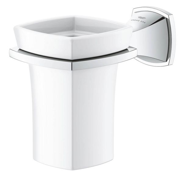 Grohe Grandera Keramik-Mundspülglas mit Halter