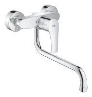 Grohe Eurosmart Spültischbatterie, Wandmontage, Ausladung 27,6cm, chrom 32224003