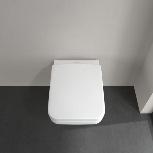 Villeroy&Boch Architectura Wand-Tiefspül-WC, spülrandlos mit TwistFlush[e³], softcube, weiß