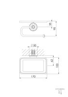 Vorschau: Steinberg Serie 550 Papierhalter ohne Deckel mit Ablage