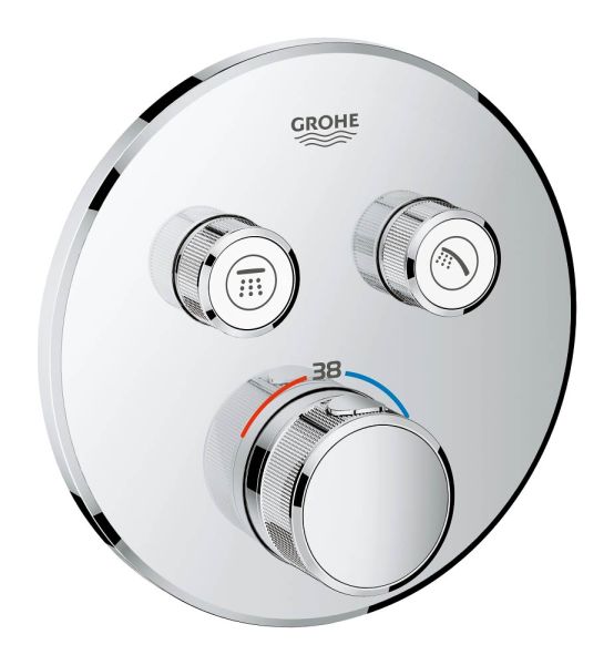 Grohe Grohtherm SmartControl Thermostat mit 2 Absperrventilen, chrom 29119000 