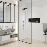 Vorschau: Hansgrohe Pulsify E Brauseset 100 1jet EcoSmart 8l/min mit Brausestange 90cm, chrom