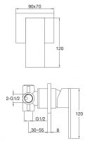 Vorschau: Steinberg Brause-Einhebelmischer mit Unterputz-Einbaukörper 1/2", chrom