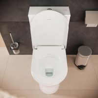 Vorschau: Hansgrohe EluPura Original S Stand WC Set mit Spülkasten & WC-Sitz, Abgang waagerecht/senkrecht