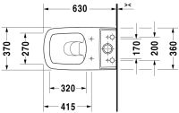 Vorschau: Duravit DuraStyle Stand-WC für Kombination, Tiefspüler 37x63cm, weiß