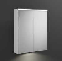 Vorschau: Burgbad Eqio Spiegelschrank mit horizontaler LED-Beleuchtung, Waschtischbeleuchtung, 2tlg., 65x80cm, weiß hochglanz SPGT065F2009 