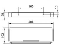 Vorschau: Keuco Plan Duschkorb mit Glasabzieher 3-teilig, chrom/schwarzgrau