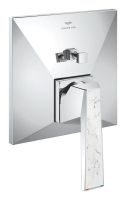 Grohe Allure Brilliant Wannenarmatur in chrom, Hebel in White Attica Ceasarstone 24426000