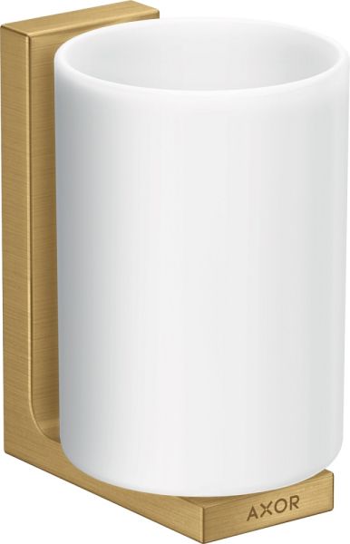 Axor Universal Rectangular Zahnputzbecher brushed gold-optic 42604250