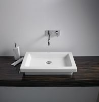 Vorschau: Duravit Universal Einbauwaschtisch rechteckig 58x41,5cm, ohne Hahnloch, ohne Überlauf, weiß 0317580029