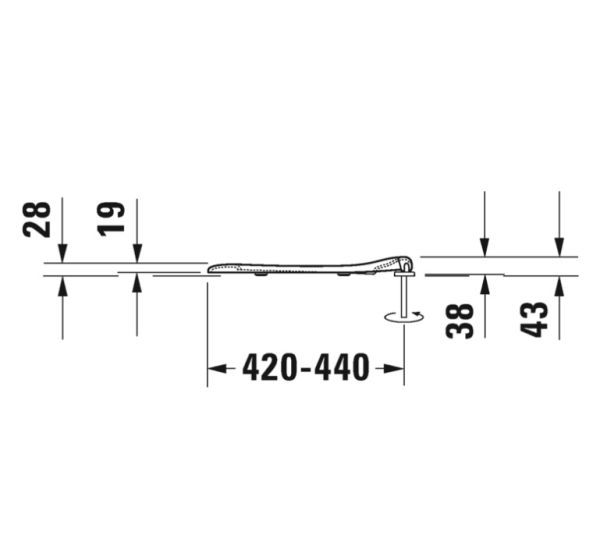 Duravit WC-Sitz ohne Absenkautomatik, pergamon