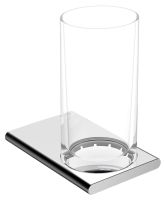 Vorschau: Keuco Edition 400 Glashalter komplett mit Echtkristall-Glas, Wandmontage chrom 11550019000