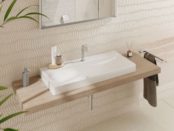 hansgrohe Xelu Q Aufsatzwaschtisch geschliffen 120x48cm