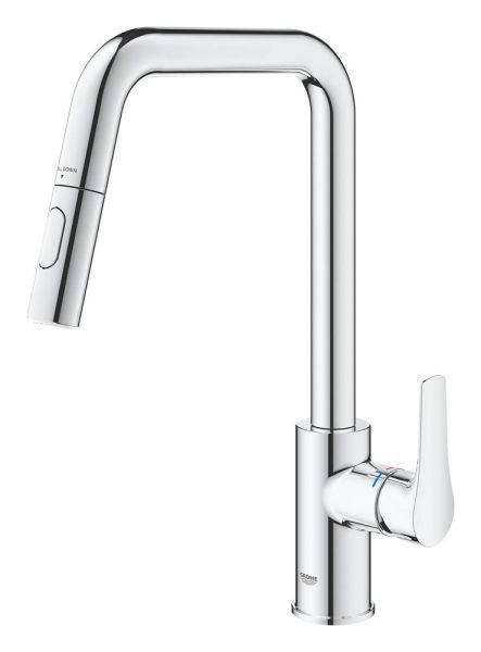 Grohe Eurosmart Einhand-Spültischbatterie mit herausziehbarer Dual Spülbrause