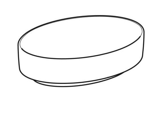 Geberit VariForm Aufsatzwaschtisch oval, weiß 500771012_1