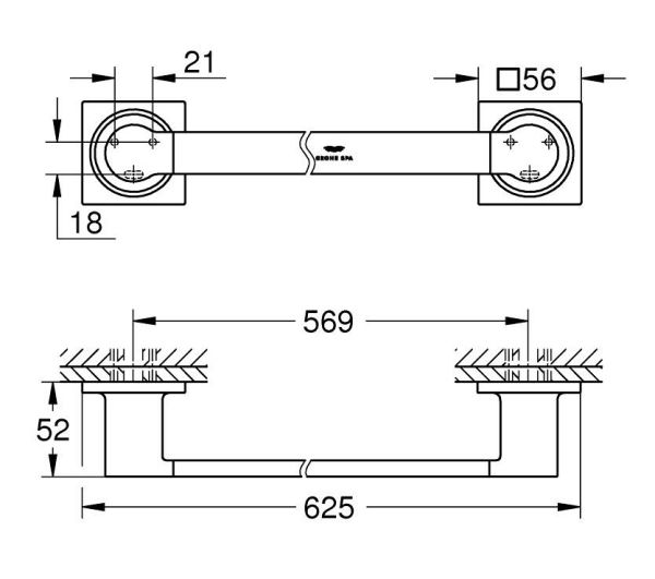 Grohe Allure Badetuchhalter 62,5cm, chrom 40341001