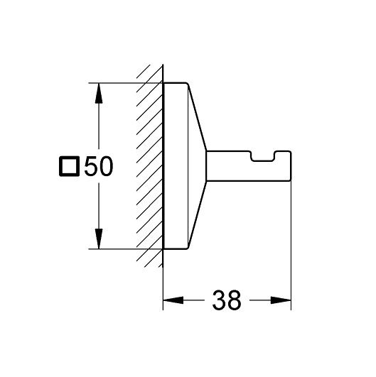 Grohe Allure Brilliant Bademantelhaken, chrom