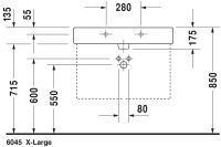 Vorschau: Duravit Vero Waschtisch rechteckig 80x47cm, 1 Hahnloch, mit Überlauf, WonderGliss, weiß 04548000001