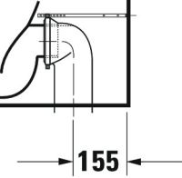 Vorschau: Duravit White Tulip Stand-WC für Kombination, Tiefspüler, spülrandlos, weiß