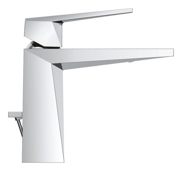 Grohe Allure Brilliant Einhand-Waschtischbatterie M-Size mit White Attica Caesarstone Griff-Einlage