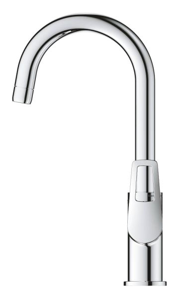 Grohe BauLoop Einhand-Waschtischbatterie L-Size mit Push-Open Ablaufgarnitur, chrom