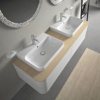 Vorschau: Duravit Happy D.2 Plus Aufsatzbecken 60x46 WonderGliss weiss 23606000001