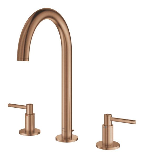 Grohe Atrio 3-Loch Waschtischarmatur L-Size mit Ablaufgarnitur