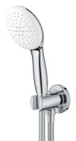 Vorschau: Grohe Tempesta 110 Wandhalterset mit Wandanschlussbogen, 2 Strahlarten, chrom