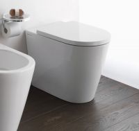 Kartell by Laufen Stand-Tiefspül-WC, spülrandlos, wandbündig, 37x56cm