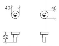 Vorschau: lineabeta BAKETO Halter für Ablage 2 Stück, chrom