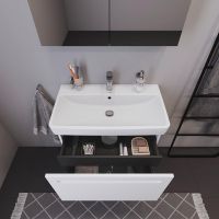 Vorschau: Duravit No.1 Badmöbel-Set 80cm mit Waschtisch, Spiegelschrank, 1 Auszug und Innenschublade