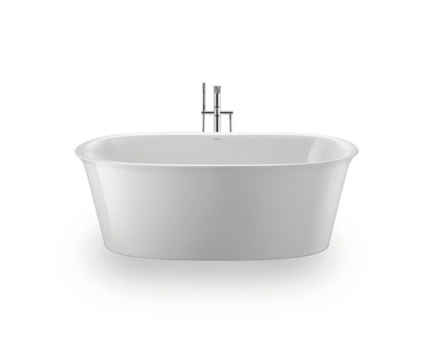 Duravit White Tulip freistehende Badewanne oval 160x80cm, weiß