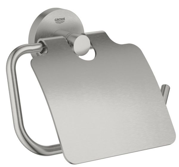 Grohe Essentials WC-Papierhalter mit Deckel, supersteel 40367DC1