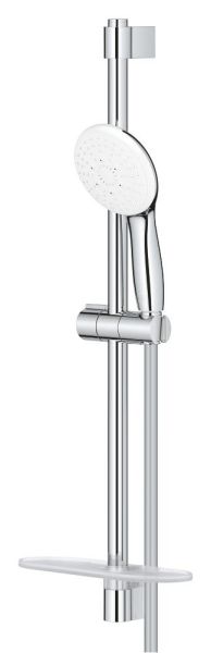 Grohe Tempesta 110 Brausestangenset 60cm mit Ablage, 3 Strahlarten, wassersparend, chrom