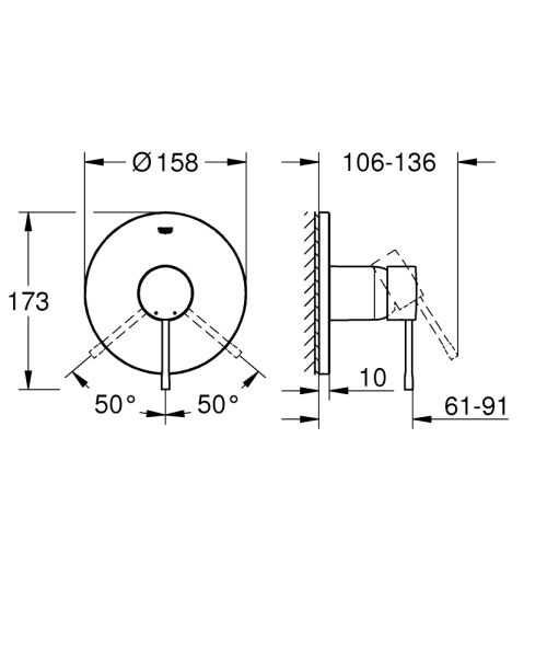 Grohe Essence Duscharmatur Unterputz