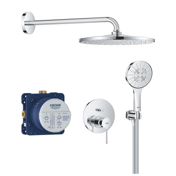 Grohe Essence Duschsystem Unterputz mit Rainshower Mono 310, chrom