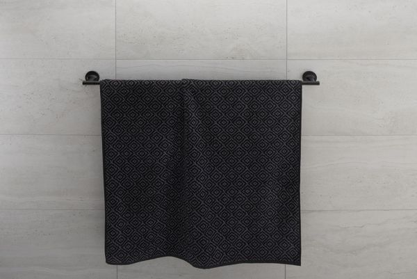 Duravit Starck T Badetuchhalter wandhängend, 80cm, schwarz matt 0099434600