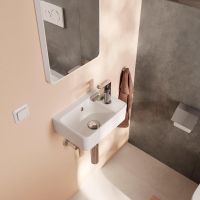 Vorschau: Hansgrohe Xanuia Q Handwaschbecken 360/250 mit Hahnloch und Überlauf 