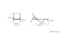 Vorschau: KETTLER BASIC PLUS Stapelliege, silber/anthrazit