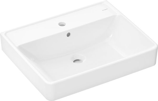 hansgrohe Xanuia Q Aufsatzwaschtisch geschliffen 60x48cm, weiß