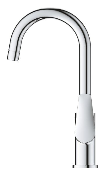 Grohe BauEdge Einhand-Waschtischbatterie L-Size mit Push-Open Ablaufgarnitur, chrom