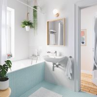 Vorschau: Grohe BauEdge Keramik Waschtisch 55x40cm, weiß