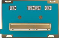 Geberit Sigma50 Betätigungsplatte für 2-Mengen-Auslösung kundenspezifisch/messing