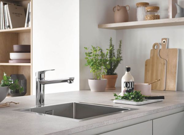 Grohe Eurosmart Einhand-Spültischbatterie, mittelhoher Auslauf, chrom 30463000