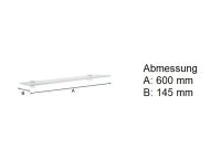 Vorschau: Smedbo Air Glasregal 60cm, chrom/satiniert