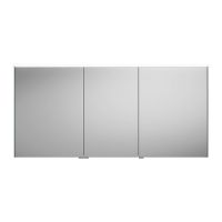 Burgbad Fiumo Spiegelschrank mit horizontaler LED-Beleuchtung; 3 Spiegeltüren und Waschtischbeleuchtung, 140,6x67cm SPIZ140LPN491