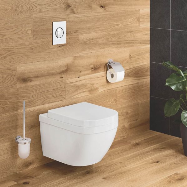 Grohe Essentials WC-Papierhalter mit Deckel, chrom